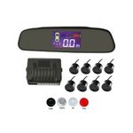 Auto si Moto - Electronice auto - Senzori de parcare - Senzori parcare fata spate cu 8 senzori cu display in oglinda Rosu - Infinity.ro