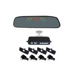 Auto si Moto - Electronice auto - Senzori de parcare - Senzori parcare cu display in oglinda wireless S306W tip OEM de 16.5mm Alb - Infinity.ro