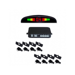 Auto si Moto - Electronice auto - Senzori de parcare - Senzori parcare fata spate cu 8 senzori si display LED S300-8 tip OEM de 16.5mm Alb - Infinity.ro