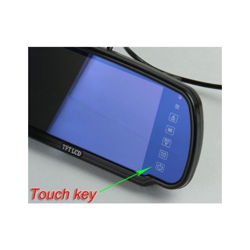 Auto si Moto - Electronice auto - Senzori de parcare - Senzori parcare cu camera video si display LCD de 7" in oglinda T24 Gri - Infinity.ro