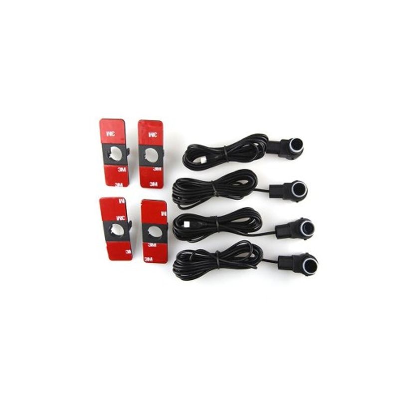 Auto si Moto - Electronice auto - Senzori de parcare - Senzori parcare cu display LED PK-666 tip OEM de 16.5mm Negru - Infinity.ro