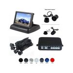 Auto si Moto - Electronice auto - Senzori de parcare - Senzori parcare cu camera video si display LCD pliabil de 4.3" T22 Albastru - Infinity.ro