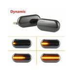Auto si Moto - Piese auto si accesorii - Caroserie - Faruri, stopuri si proiectoare - Set 2 Semnalizari Aripa LED dinamice cu sticla fumurie pentru Nissan Interstar, Primastar, Kubistar - Infinity.ro