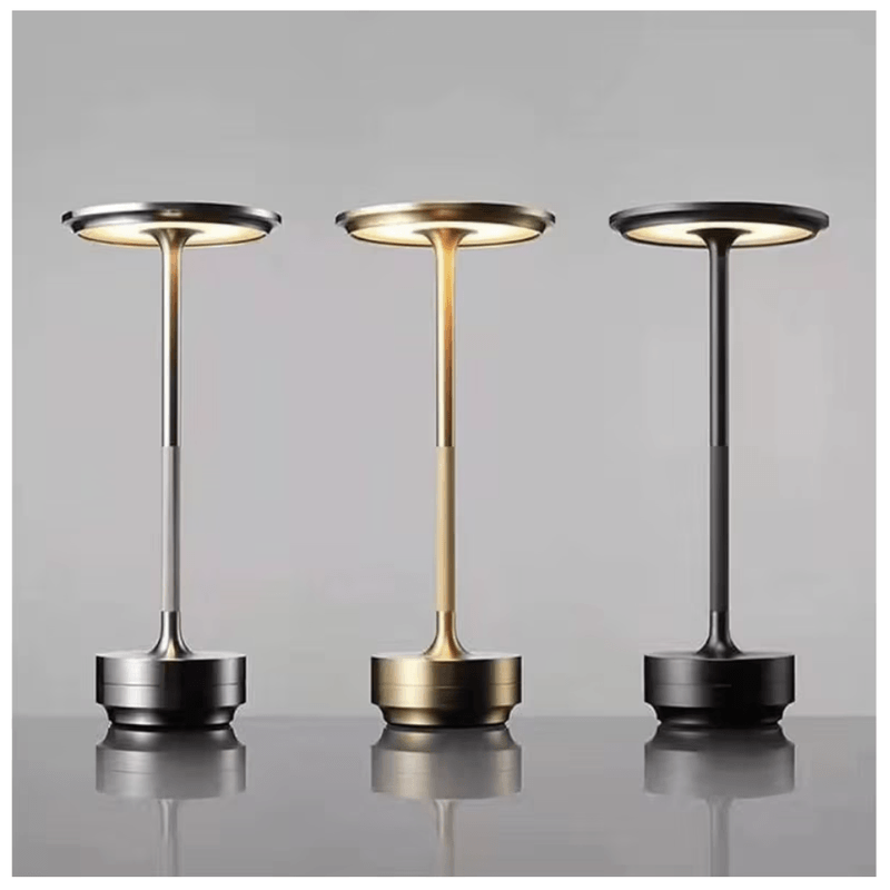 Casa si Gradina - Corpuri si surse de iluminat - Veioze si lampi - Veioze - Lampa LED Portabila Wireless, N2L Store®, cu Touch, Reincarcabila USB-C, 3 Trepte de Iluminare, Design Elegant Argintiu - Infinity.ro