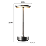 Casa si Gradina - Corpuri si surse de iluminat - Veioze si lampi - Veioze - Lampa LED Portabila Wireless, N2L Store®, cu Touch, Reincarcabila USB-C, 3 Trepte de Iluminare, Design Elegant Argintiu - Infinity.ro