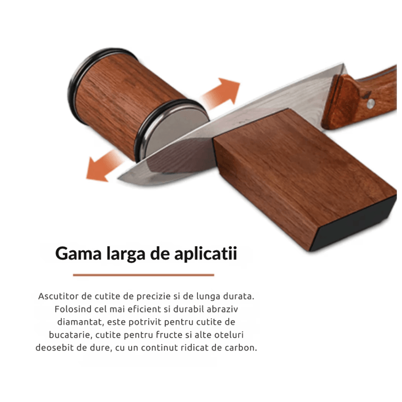 Casa si Gradina - Bucatarie si vesela - Ustensile bucatarie - Ascutitoare cutite - Ascutitor profesional N2L Store®, piatra diamantata #400/#1000, baza magnetica, unghi 15°/20° - Infinity.ro