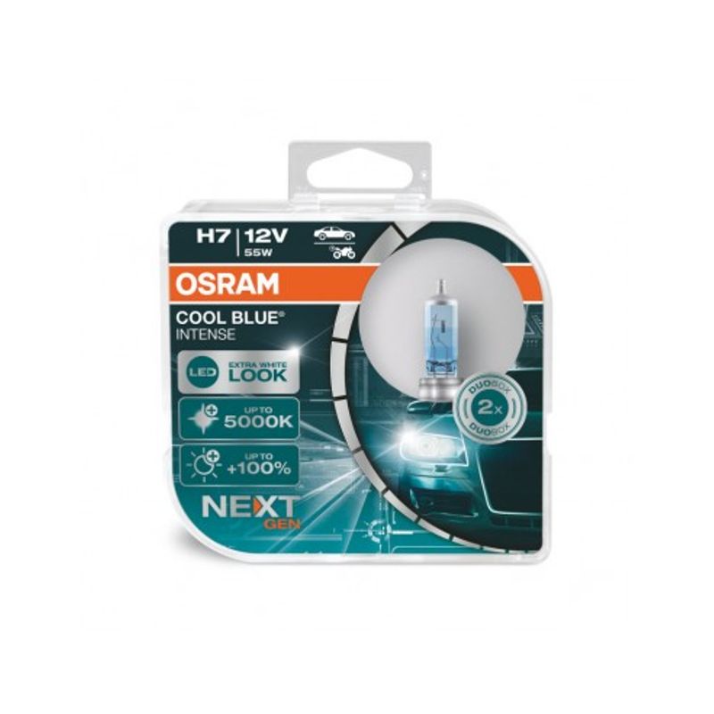 Auto si Moto - Electrice auto - Iluminare si semnalizare - Becuri auto - Set 2 buc Bec H7 Cool Blue Intense Osram NextGen 12V 55W - Infinity.ro