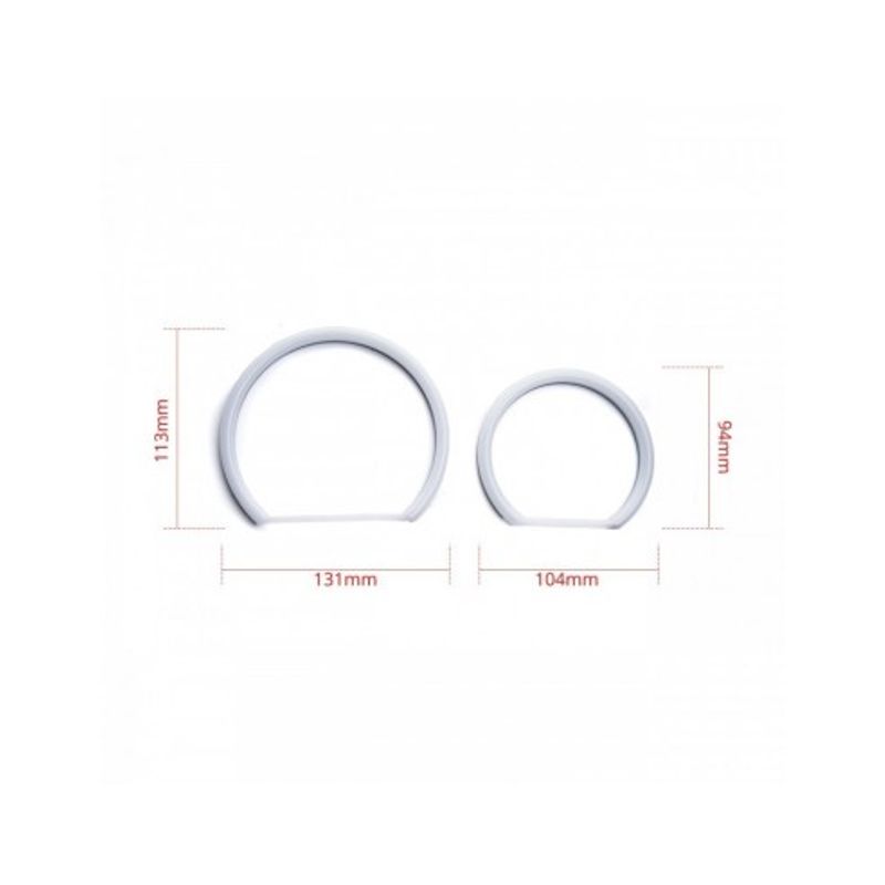 Auto si Moto - Electrice auto - Iluminare si semnalizare - Becuri auto - Kit Angel Eyes LED COTTON pentru BMW X3 E83 - 2x106mm + 2x131mm - Infinity.ro