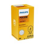 Auto si Moto - Electrice auto - Iluminare si semnalizare - Becuri auto - Bec 12v PSX26W Hiper Vision Philips - Infinity.ro