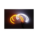 Auto si Moto - Electrice auto - Iluminare si semnalizare - Becuri auto - Kit Angel Eyes LED COTTON cu semnalizare pentru BMW E46 COMPACT 2x106mm semi + 2x131mm - Infinity.ro