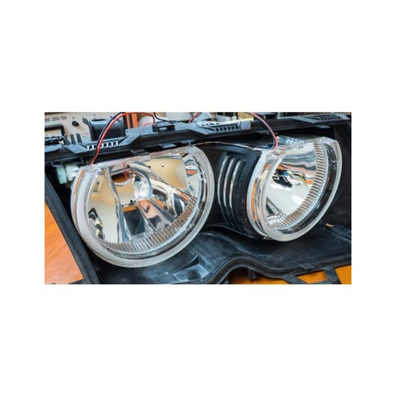 Auto si Moto - Electrice auto - Iluminare si semnalizare - Becuri auto - Kit Angel Eyes SMD DTM pentru BMW E46 2X131/2X146mm - Infinity.ro