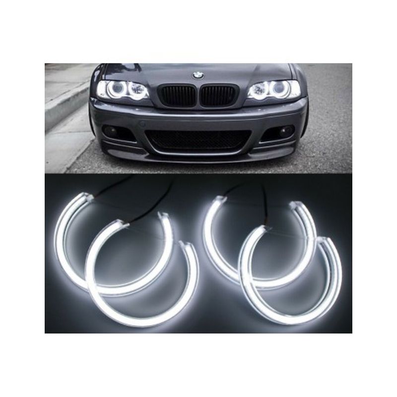 Auto si Moto - Electrice auto - Iluminare si semnalizare - Becuri auto - Kit Angel Eyes SMD DTM pentru BMW E46 2X131/2X146mm - Infinity.ro