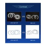 Auto si Moto - Electrice auto - Iluminare si semnalizare - Becuri auto - Kit Angel Eyes LED COTTON cu semnalizare pentru BMW E46 COMPACT 2x106mm semi + 2x131mm - Infinity.ro