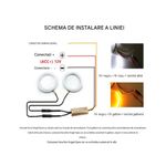 Auto si Moto - Electrice auto - Iluminare si semnalizare - Becuri auto - Kit Angel Eyes LED COTTON cu semnalizare pentru BMW E46 COMPACT 2x106mm semi + 2x131mm - Infinity.ro