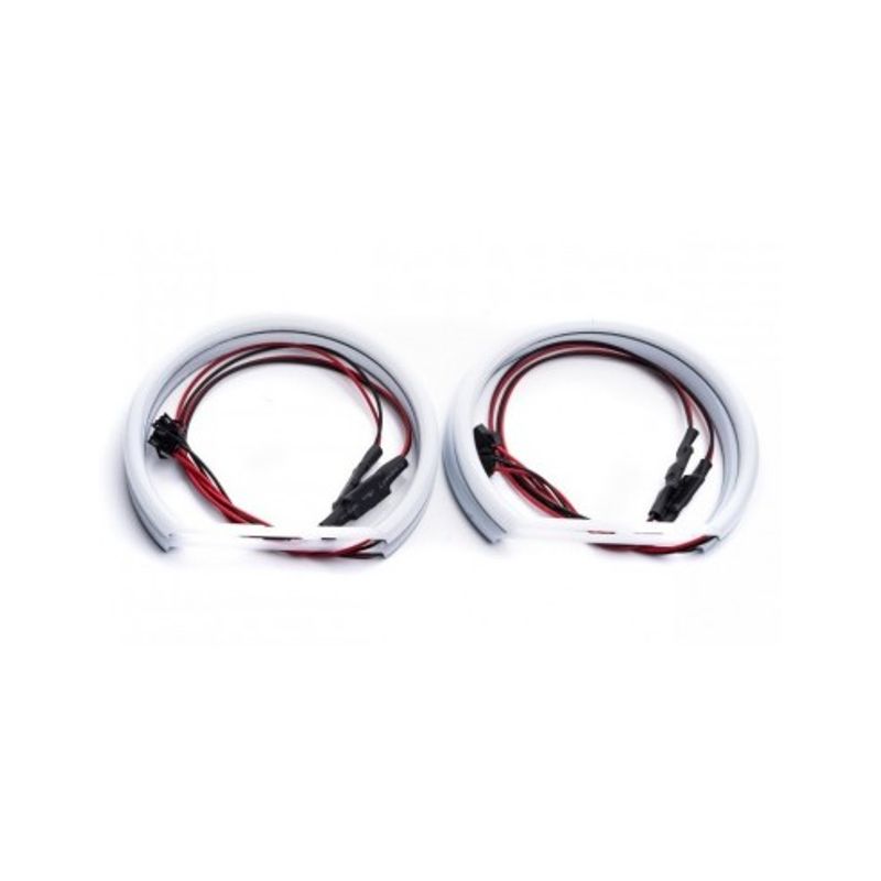 Auto si Moto - Electrice auto - Iluminare si semnalizare - Becuri auto - Kit Angel Eyes LED COTTON BMW X5 E53 Facelift pentru inlocuirea inelelor originale 2x127mm + 2x146mm - Infinity.ro