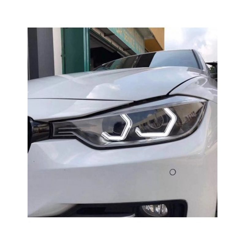 Auto si Moto - Electrice auto - Iluminare si semnalizare - Becuri auto - Kit Angel Eyes Iconic M4 Style pentru BMW Seria 3 F30, Seria 4 F32 - Infinity.ro