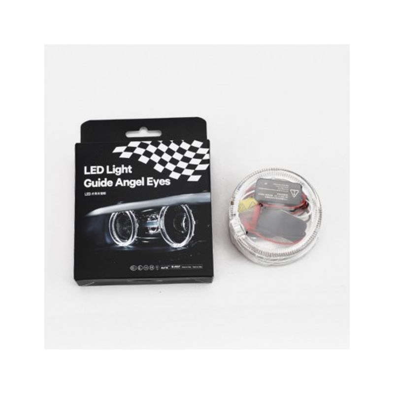 Auto si Moto - Electrice auto - Iluminare si semnalizare - Becuri auto - Set 2 inele LED auto diametru 85mm cu functie Dimming LR-85MM - Infinity.ro