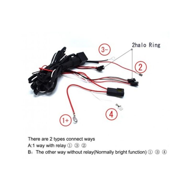 Auto si Moto - Electrice auto - Iluminare si semnalizare - Becuri auto - Kit Angel Eyes LED COTTON pentru BMW E36 4x131mm - Infinity.ro