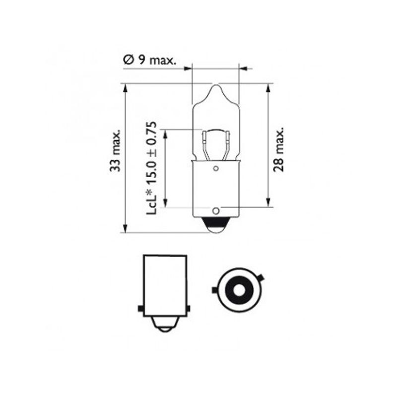 Auto si Moto - Electrice auto - Iluminare si semnalizare - Becuri auto - SET 2 BECURI 12V H6W BAX9S (blister) VISION PHILIPS - Infinity.ro