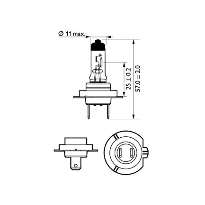 Auto si Moto - Electrice auto - Iluminare si semnalizare - Becuri auto - Bec Moto H7 X-Treme Vision 12V 55W PHILIPS - Infinity.ro