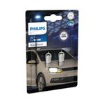 Auto si Moto - Electrice auto - Iluminare si semnalizare - Becuri auto - Set 2 Becuri Led Alb T10 12v W5W Ultinon Pro3100 Philips - Infinity.ro