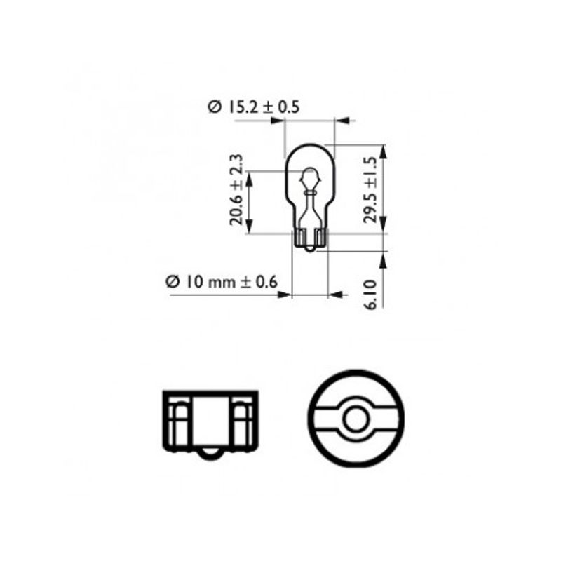 Auto si Moto - Electrice auto - Iluminare si semnalizare - Becuri auto - Set 2 Becuri W16W, 12v, Philips - Infinity.ro