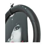 Auto si Moto - Intretinere auto - Huse auto - Husa Volan Negru din piele cu imitatie de diamante 37-39cm - Infinity.ro