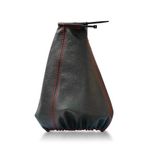 Auto si Moto - Piese auto si accesorii - Interior auto - Accesorii interior - Manson schimbator viteza universal din piele naturala negru/rosu Carpassion - Infinity.ro