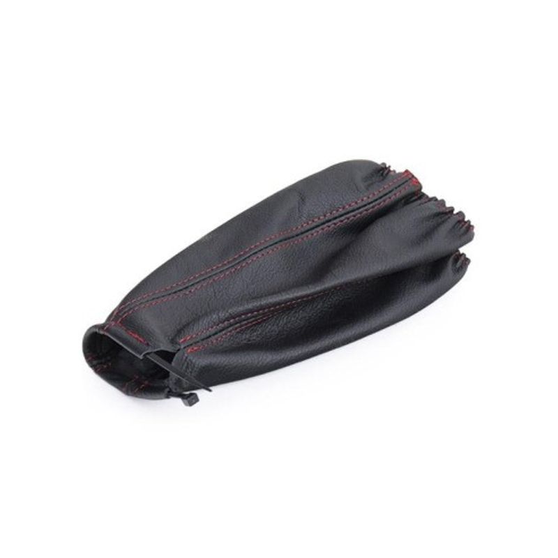 Auto si Moto - Piese auto si accesorii - Interior auto - Accesorii interior - Manson schimbator viteza universal din piele naturala negru/rosu Carpassion - Infinity.ro