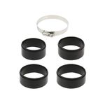 Auto si Moto - Piese auto si accesorii - Caroserie - Ornamente exterior auto - Filtru sport universal de admisie a aerului auto, albastru 120x157x150mm cu adaptori - Infinity.ro