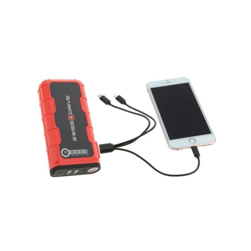 Auto si Moto - Electronice auto - Accesorii electronice auto - Dispozitiv de pornire auto / Acumulator extern 12000mAh 200A-400A - Infinity.ro