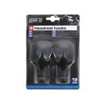 Auto si Moto - Piese auto si accesorii - Interior auto - Accesorii interior - Set Suport tip cuier cu carlig pentru tetiera auto, 2 bucati, culoare negru - Infinity.ro