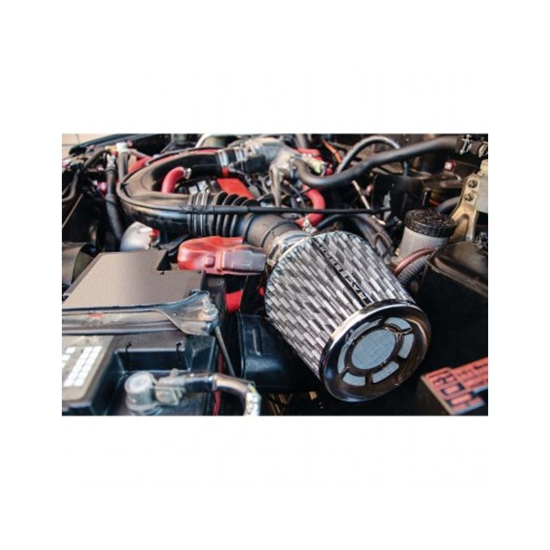 Auto si Moto - Piese auto si accesorii - Caroserie - Ornamente exterior auto - Filtru sport universal de admisie a aerului auto, cu adaptoare din fibra de carbon - Infinity.ro