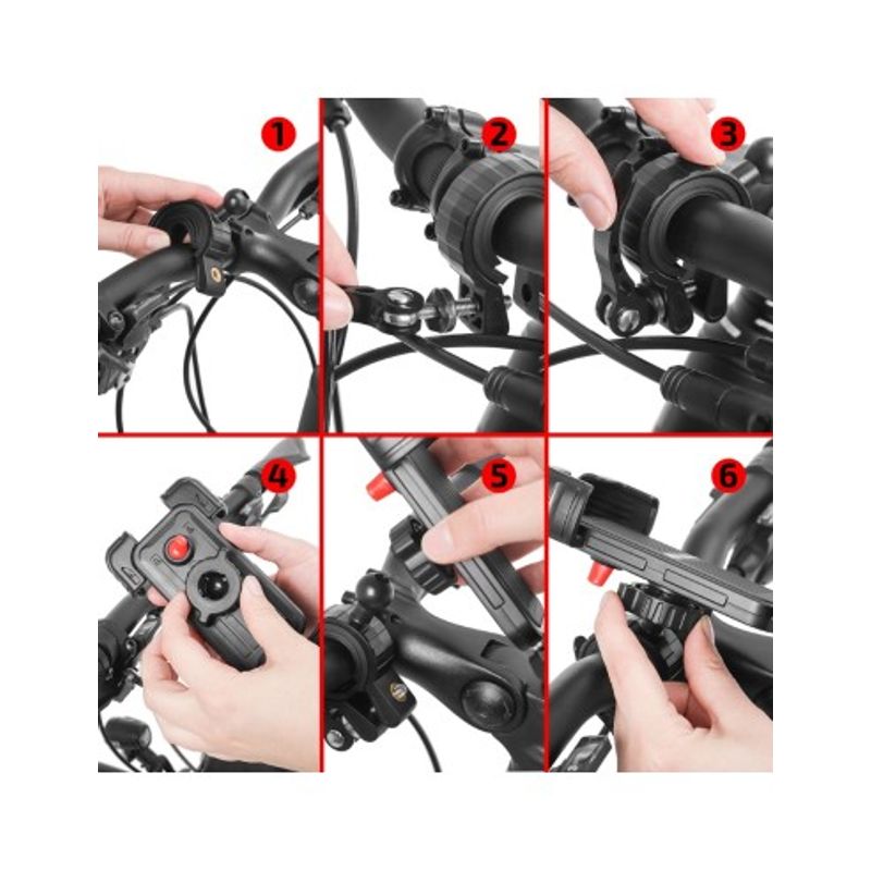 Sport si Outdoor - Ciclism - Accesorii pentru biciclete - Suporturi accesorii biciclete - Suport Telefon Pentru Bicicleta Heyner - Infinity.ro