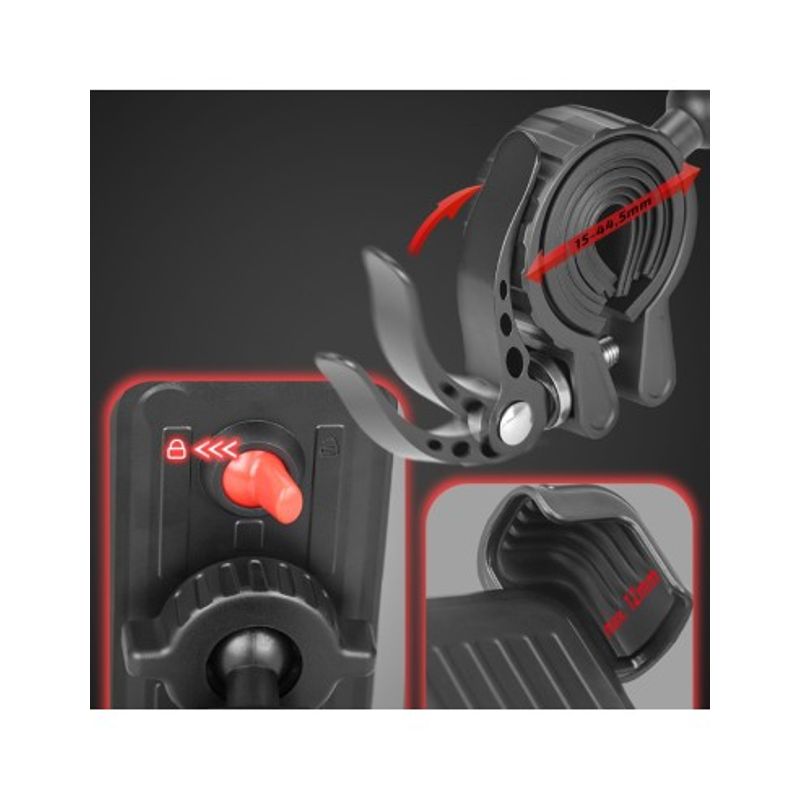 Sport si Outdoor - Ciclism - Accesorii pentru biciclete - Suporturi accesorii biciclete - Suport Telefon Pentru Bicicleta Heyner - Infinity.ro