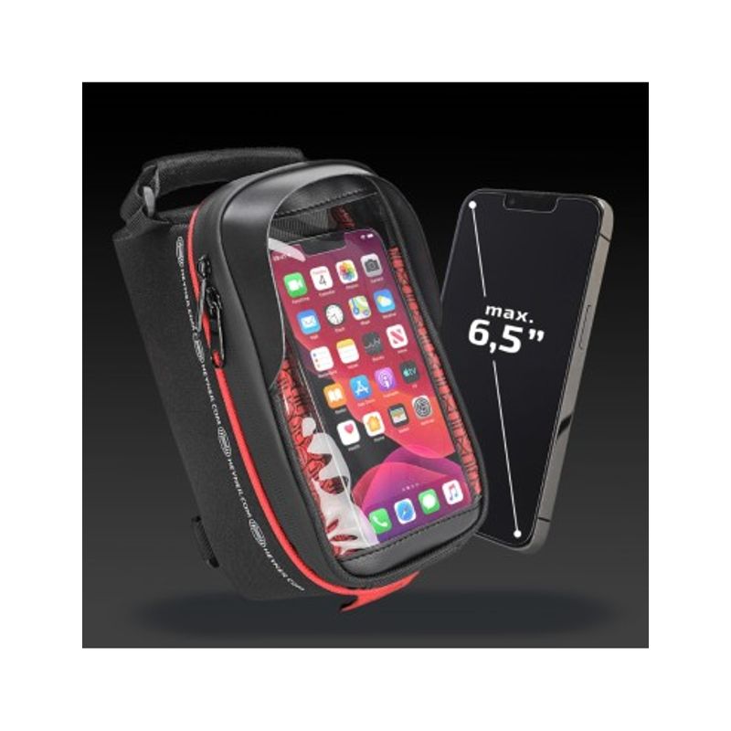 Sport si Outdoor - Ciclism - Accesorii pentru biciclete - Cosuri si portbagaje biciclete - Gentuta Impermeabila Pentru Bicicleta Cu Suport Telefon Heyner - Infinity.ro
