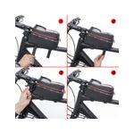 Sport si Outdoor - Ciclism - Accesorii pentru biciclete - Cosuri si portbagaje biciclete - Gentuta Impermeabila Pentru Bicicleta Cu Suport Telefon Heyner - Infinity.ro