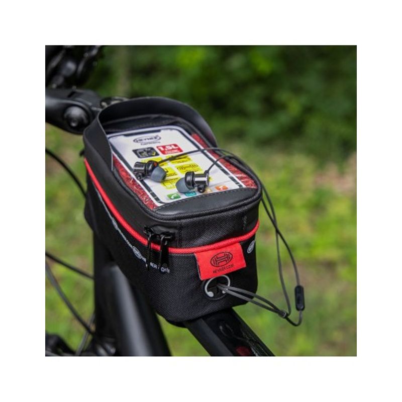 Sport si Outdoor - Ciclism - Accesorii pentru biciclete - Cosuri si portbagaje biciclete - Gentuta Impermeabila Pentru Bicicleta Cu Suport Telefon Heyner - Infinity.ro