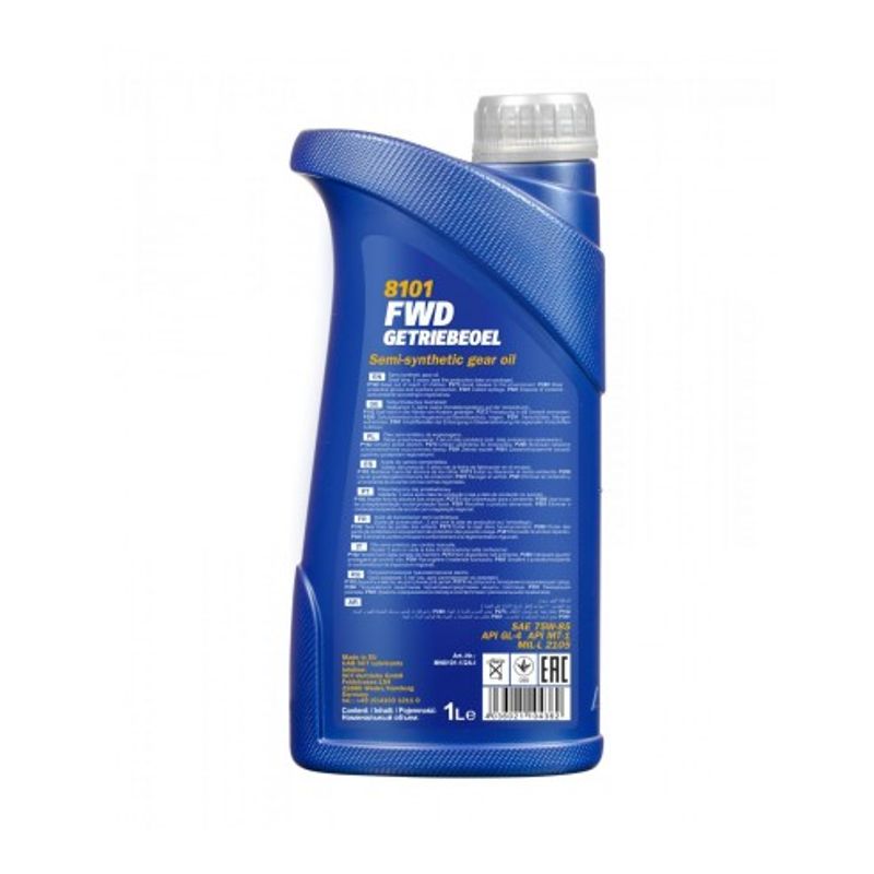 Auto si Moto - Intretinere auto - Uleiuri si lichide - Ulei pentru transmisie MANNOL FWD GETRIEBEOEL 75W-85- 1L - Infinity.ro