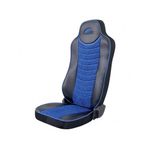Auto si Moto - Intretinere auto - Huse auto - Set Huse Scaun Mercedes Actros EURO 5 1844 MP2 MP3 MP4  Piele Ecologica Neagra + Velvet Albastru - Infinity.ro