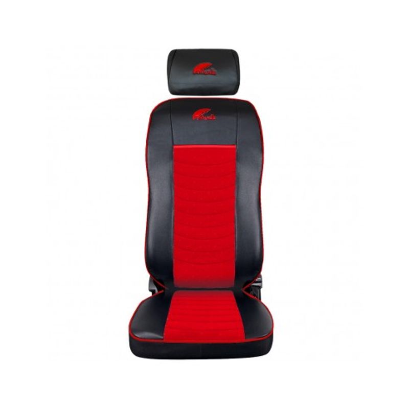 Auto si Moto - Intretinere auto - Huse auto - Set Huse Scaun Volvo 2000-2004 Piele Ecologica Neagra + Velvet Rosu - Infinity.ro