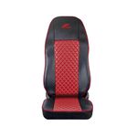 Auto si Moto - Intretinere auto - Huse auto - Set Huse Scaun Scania Seria R 2006-2020  Piele Ecologica Neagra + Rosu - Infinity.ro