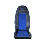 Auto si Moto - Intretinere auto - Huse auto - Set Huse Scaun Volvo Euro 5 Piele Ecologica Neagra + Velvet Albastru - Infinity.ro
