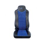 Auto si Moto - Intretinere auto - Huse auto - Set Huse Scaun Mercedes Actros EURO 5 1844 MP2 MP3 MP4  Piele Ecologica Neagra + Velvet Albastru - Infinity.ro