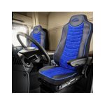 Auto si Moto - Intretinere auto - Huse auto - Set Huse Scaun Mercedes Actros EURO 5 1844 MP2 MP3 MP4  Piele Ecologica Neagra + Velvet Albastru - Infinity.ro