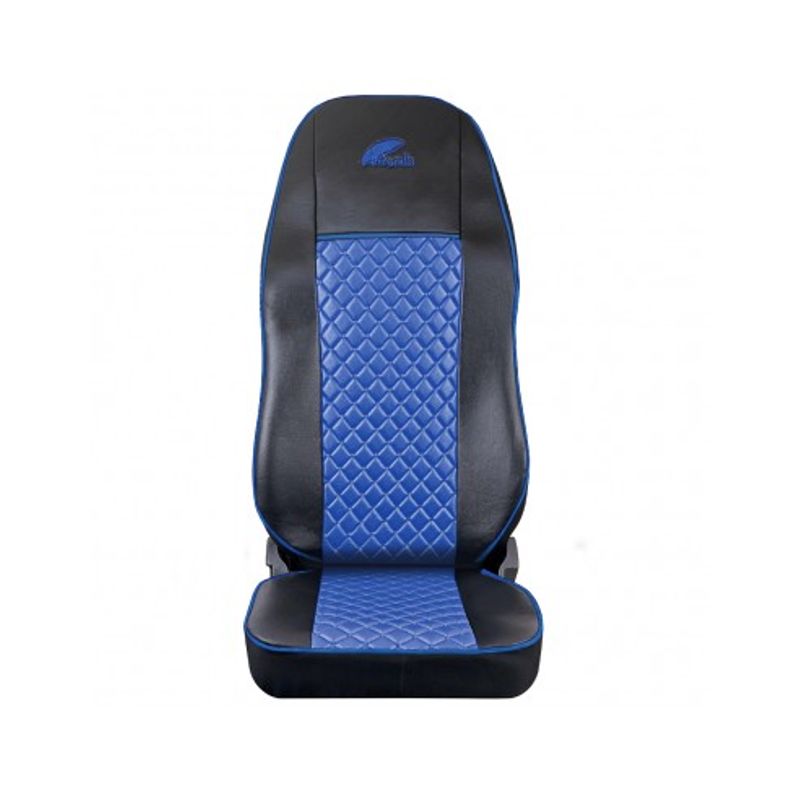 Auto si Moto - Intretinere auto - Huse auto - Set Huse Scaun Scania Seria R 2006-2020  Piele Ecologica Neagra + Albastru - Infinity.ro