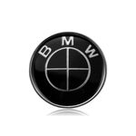 Auto si Moto - Piese auto si accesorii - Caroserie - Ornamente exterior auto - Emblema BMW pentru capota sau portbagaj 74 mm Negru - Infinity.ro