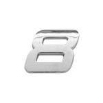 Auto si Moto - Piese auto si accesorii - Caroserie - Ornamente exterior auto - Ornament Auto 3D Cifra 8 26 MM Cromat - Infinity.ro