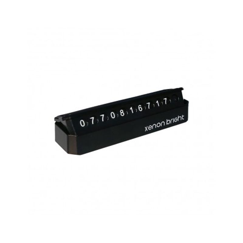 Auto si Moto - Piese auto si accesorii - Interior auto - Accesorii interior - Caseta numar telefon cu cifre magnetice pentru parcare temporara Xenon Bright - Infinity.ro