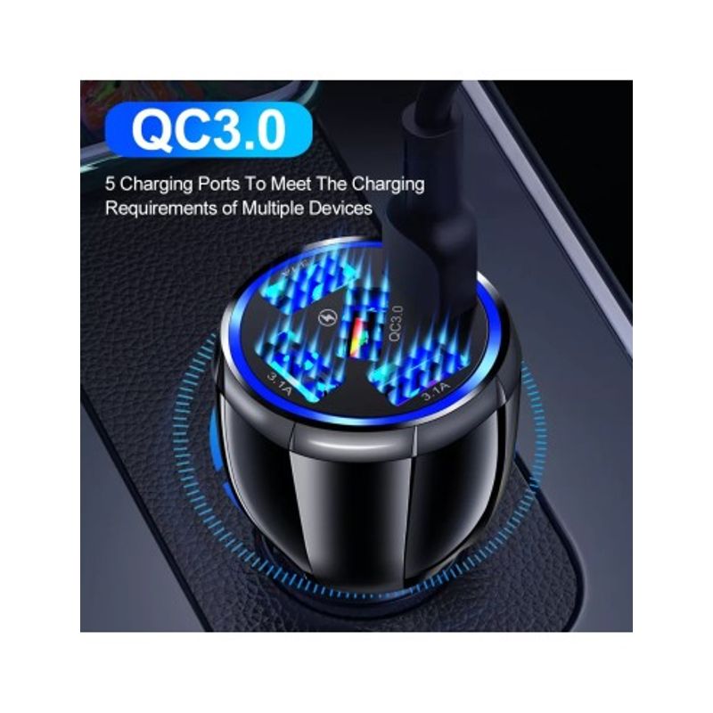 Auto si Moto - Electronice auto - Accesorii electronice auto - Incarcator auto 12-24V Fast Charge cu port USB si QC3.0 - BK359 - Infinity.ro